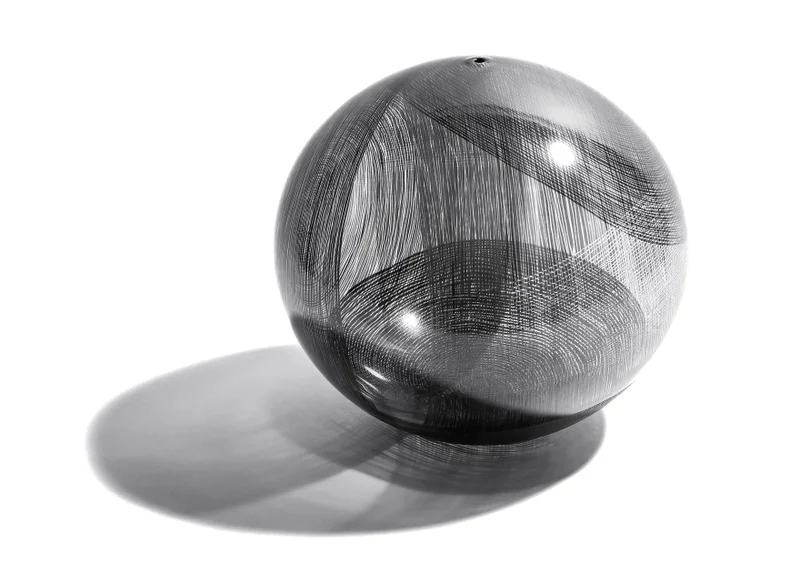CONRON_Erin_Parallax Series Sphere No. 1_2024_blown and kiln glass with applied enamel_22 x 22 x 22cm.jpg