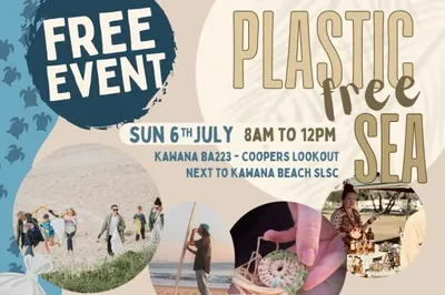 plastic free July clean up poster
