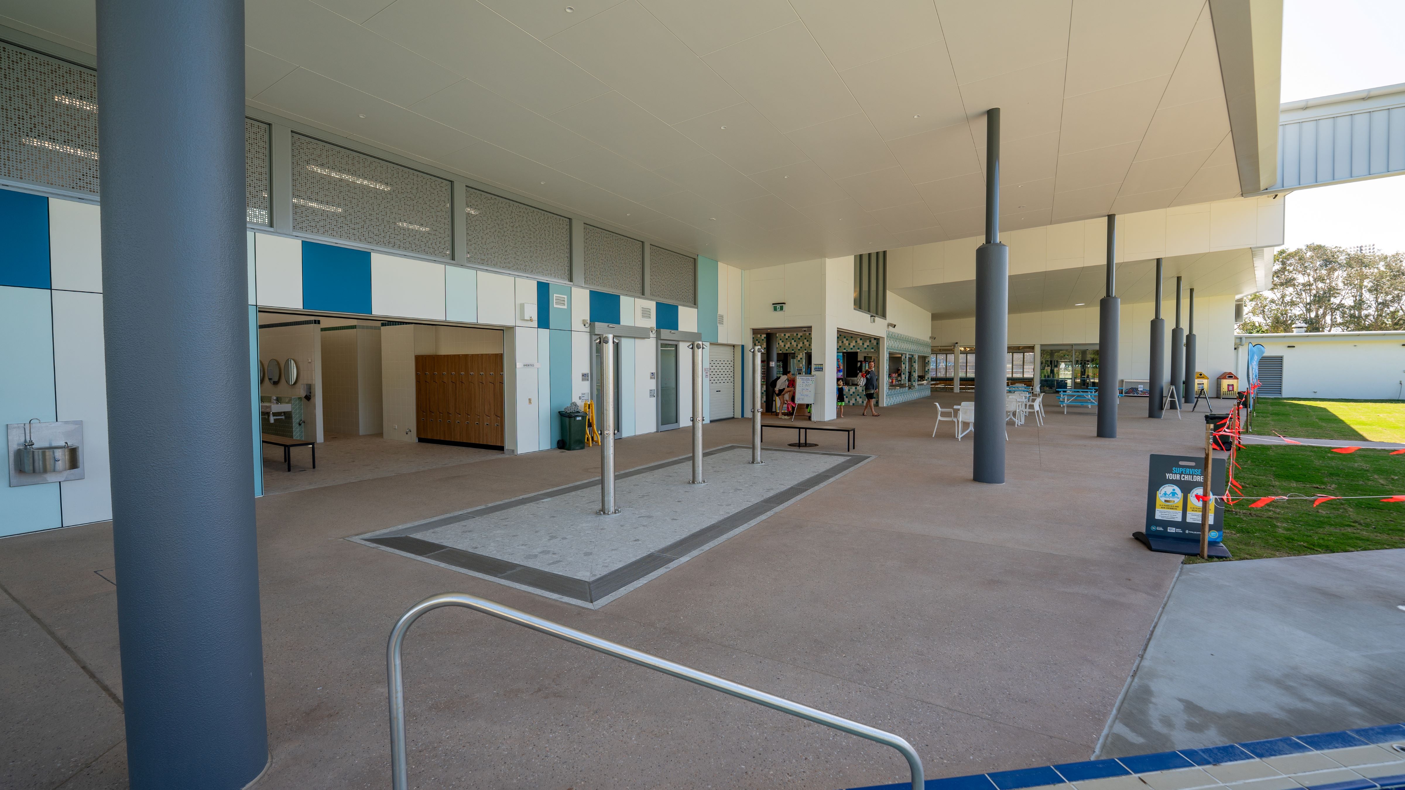 Kawana Aquatic Centre stage two redevelopment complete August 2025 - new outdoor showers
