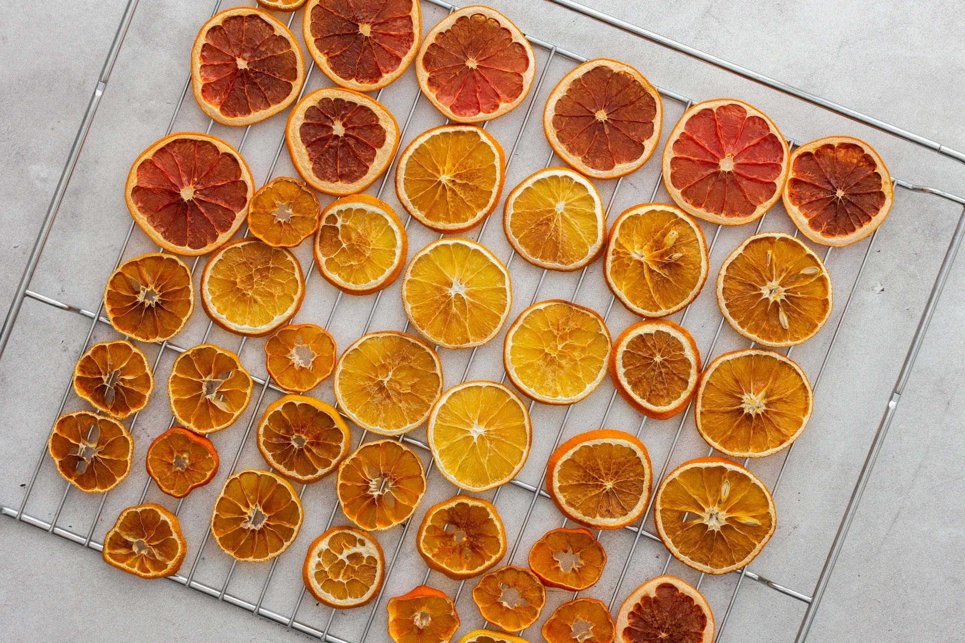 dehydrated citrus slices