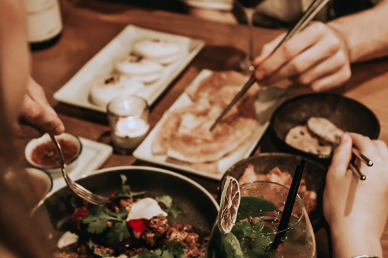 A table presentation of Japanese delicacies to eat