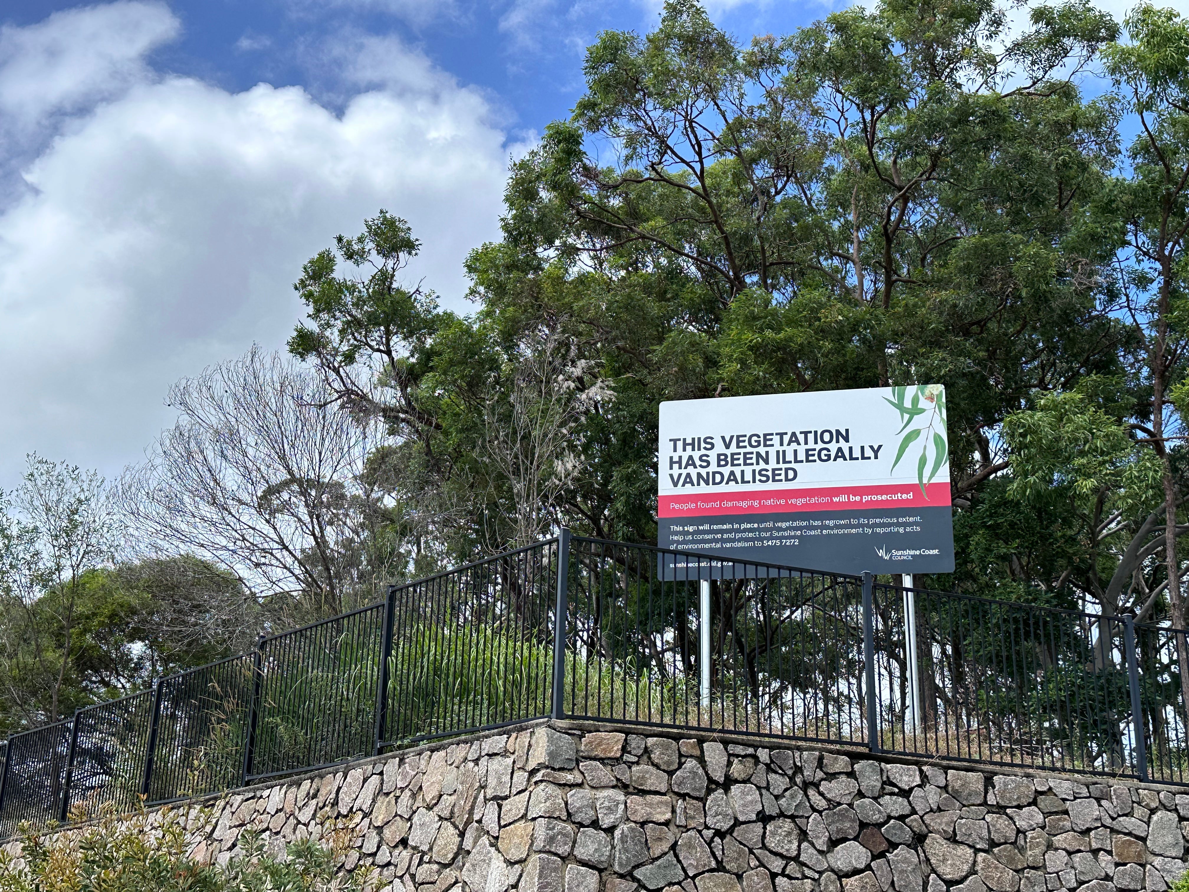 Council is taking a strong stance against vegetation damage. 