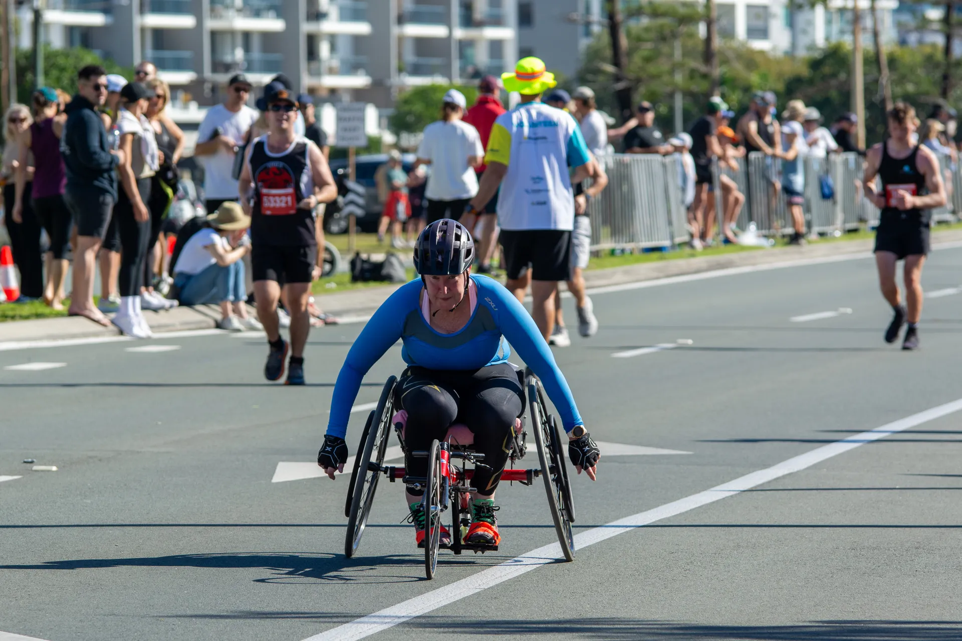Para athlete on the course
