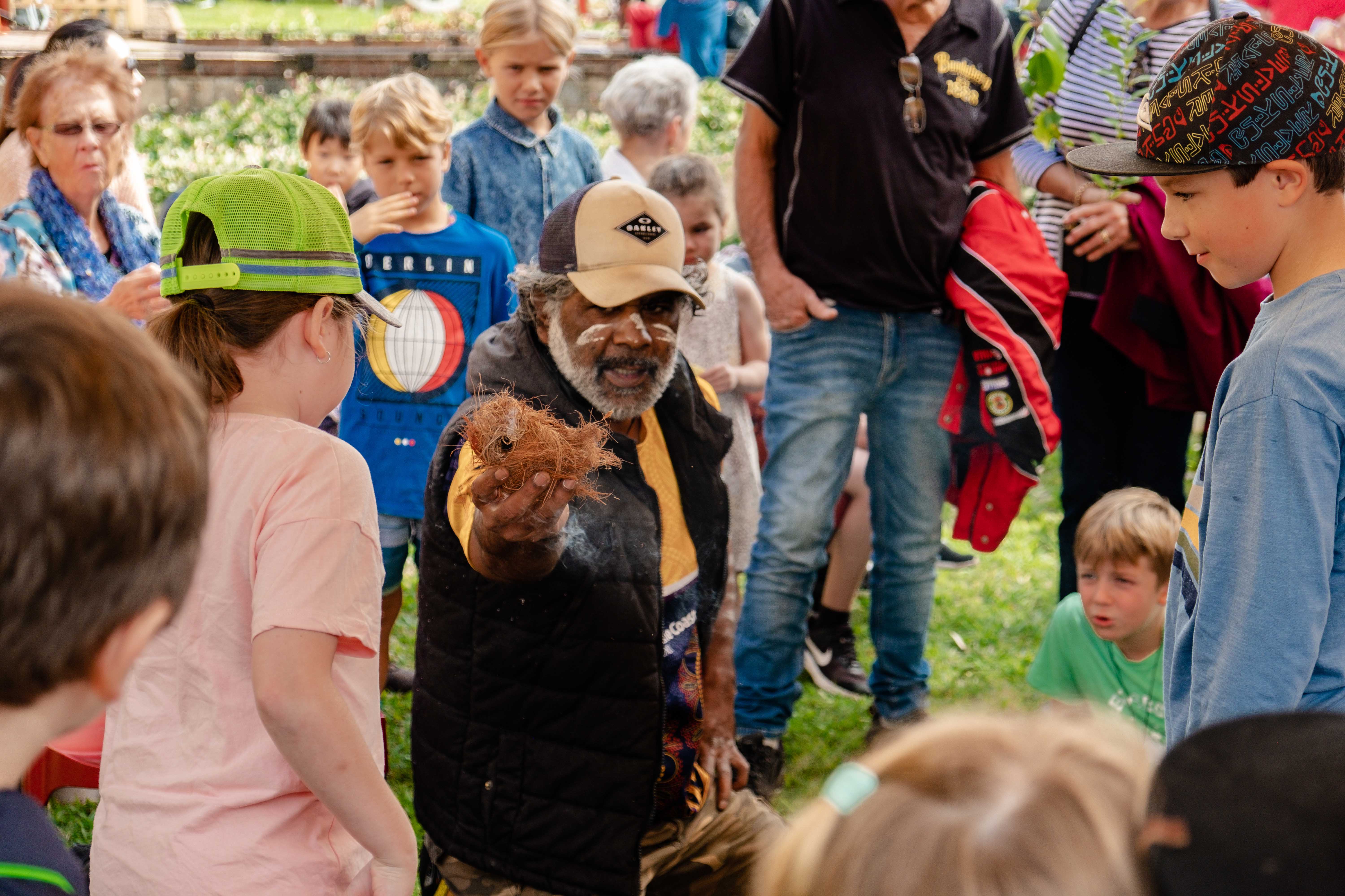 First Nations demonstrations at the 2023 Landsborough Museum Street Festival