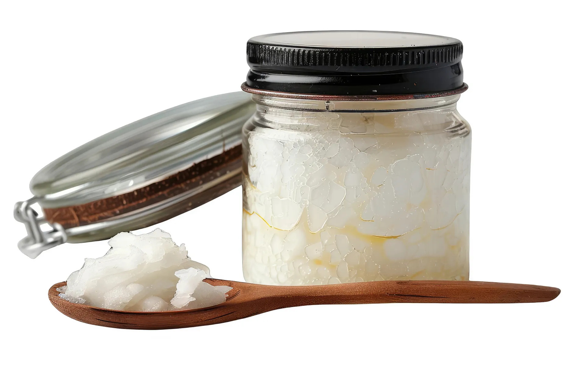 coconut oil in a jar