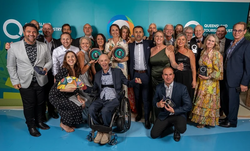 Sunshine Coast representatives at the QTIX Awards in Cairns
