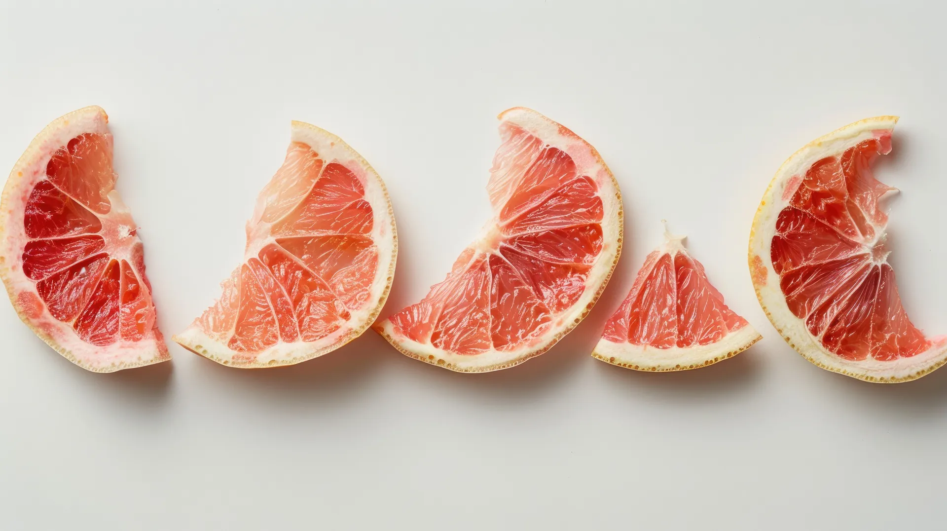 Dried ruby grapefruit slices