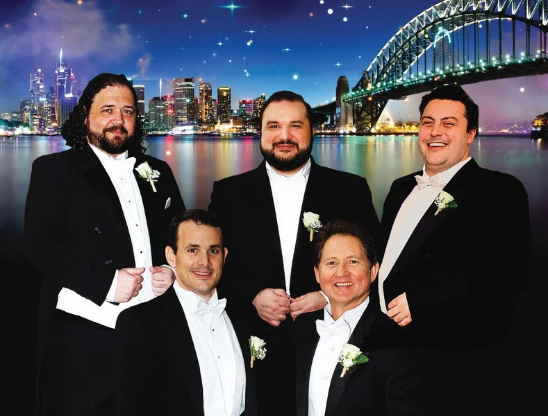 The Australian Tenors are Matthew Reardon, Murray Mayday, Lorenzo Rositano, John Donohoe and Michael Butchard