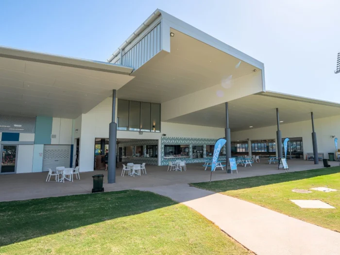 New facilities at Kawana Aquatic Centre - new cafe and sitting area.