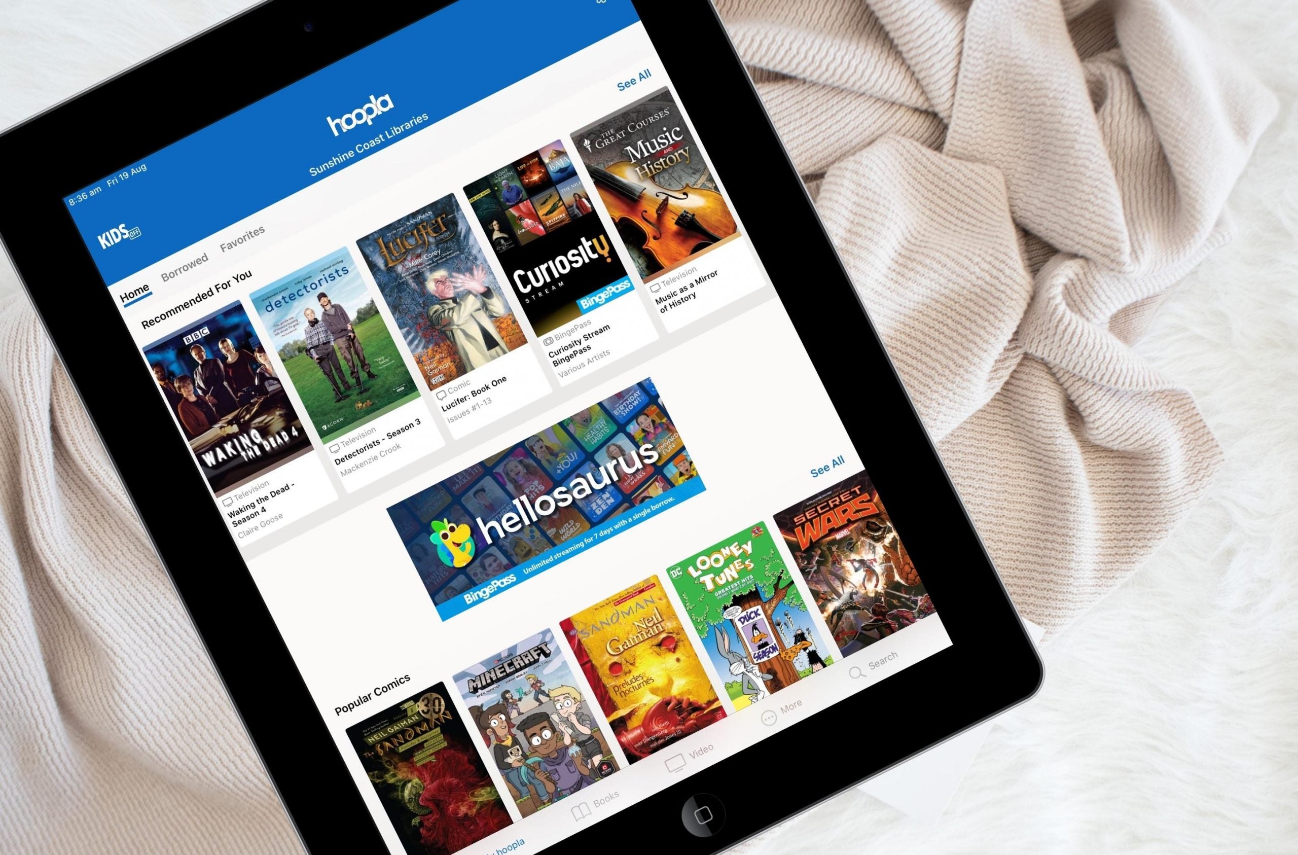 hoopla digital streaming now available with Sunshine Coast Libraries