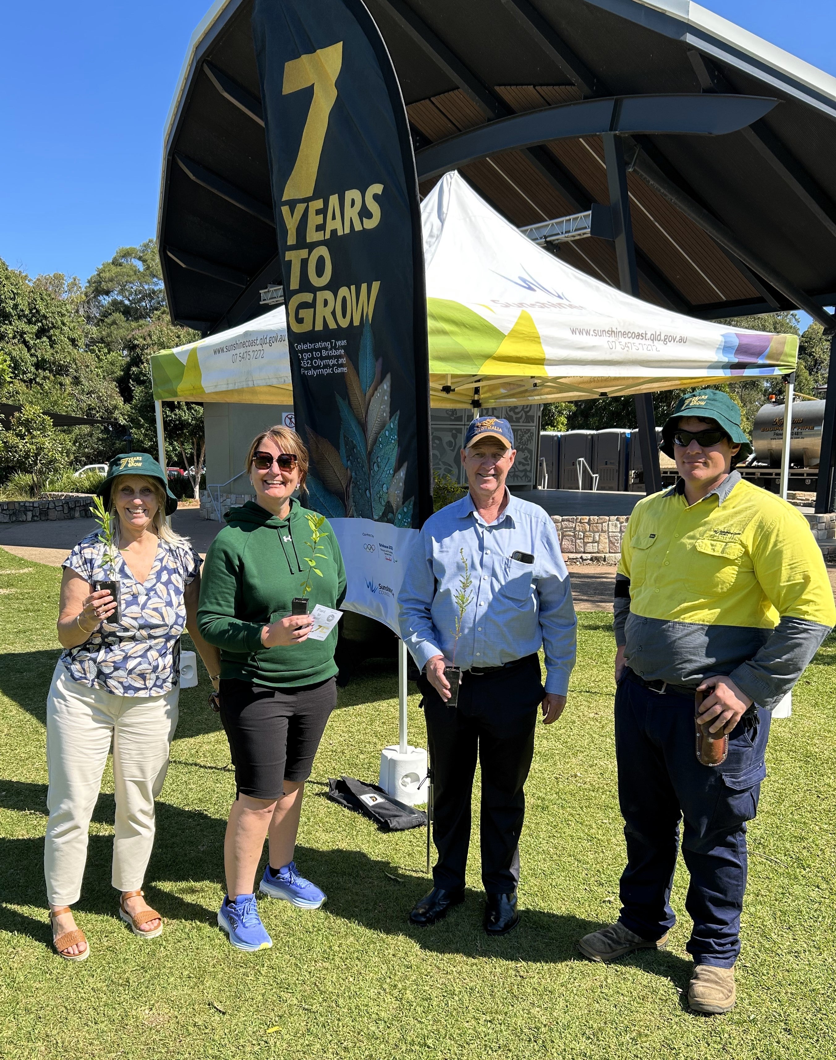 Councillor Hungerford at a tree planting event. 