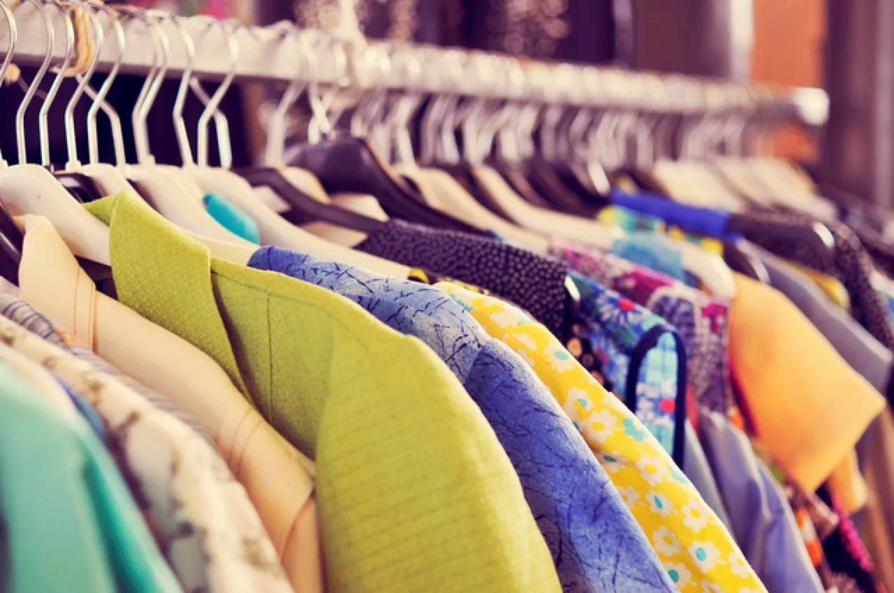 Rails of women's clothing