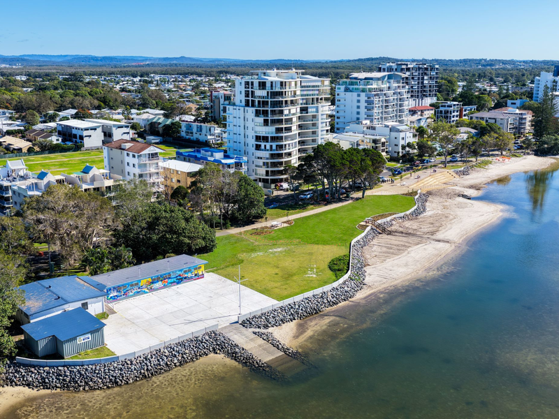 TS Onslow seawall renewal completed June 2026 - aerial view