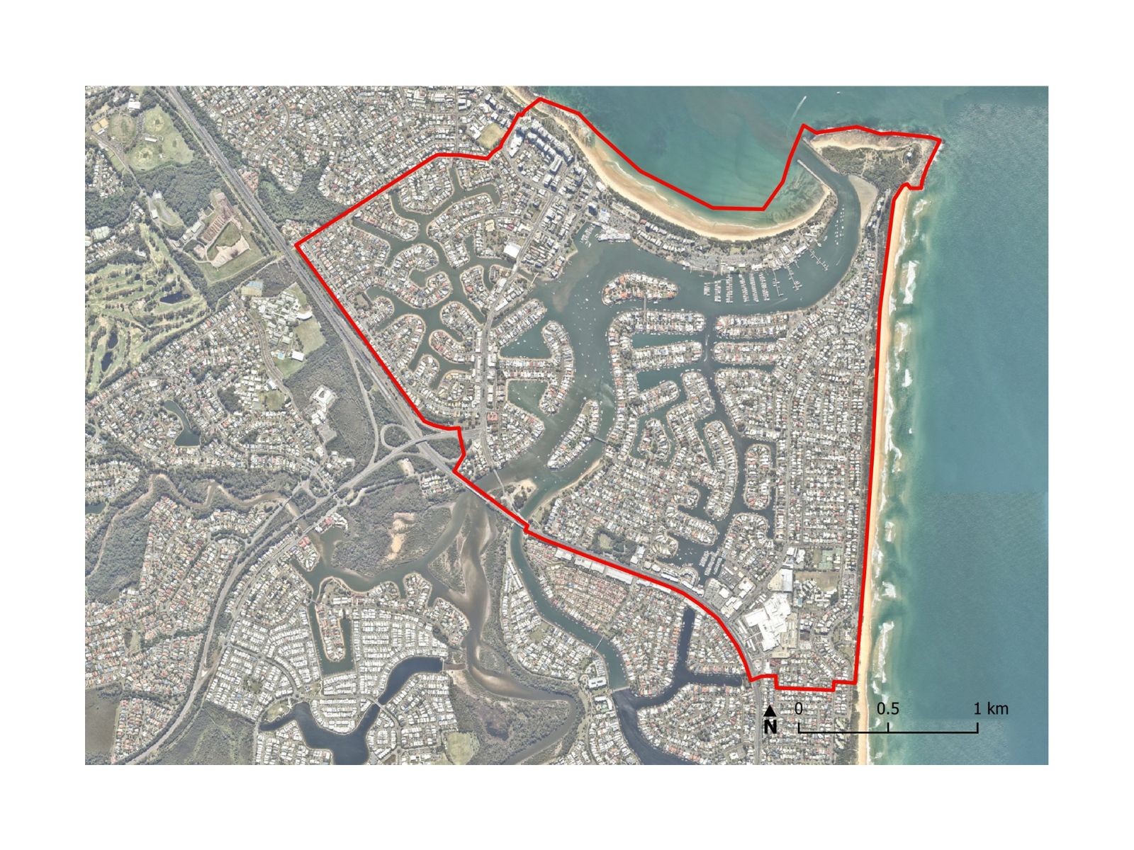 Mooloolaba site context map - CHAPP investigations