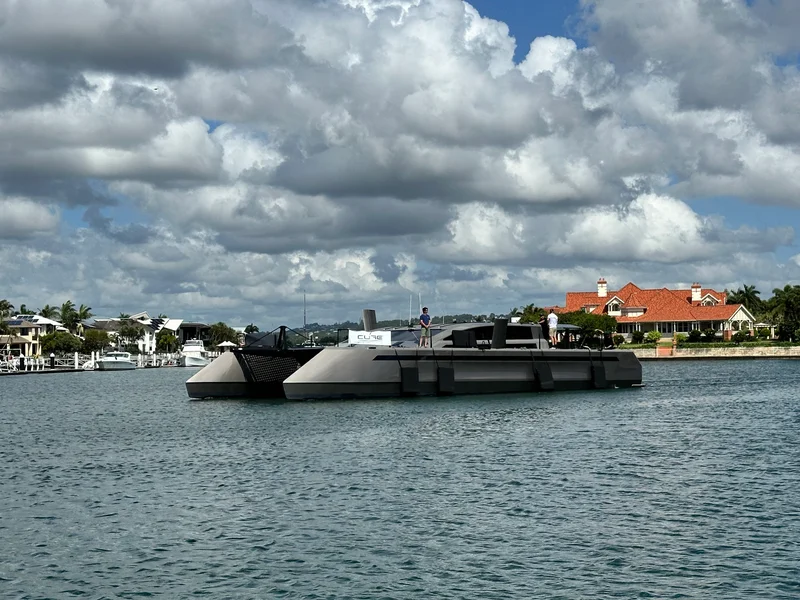 Cure Custom 70 embarking on her maiden journey from Mooloolaba.