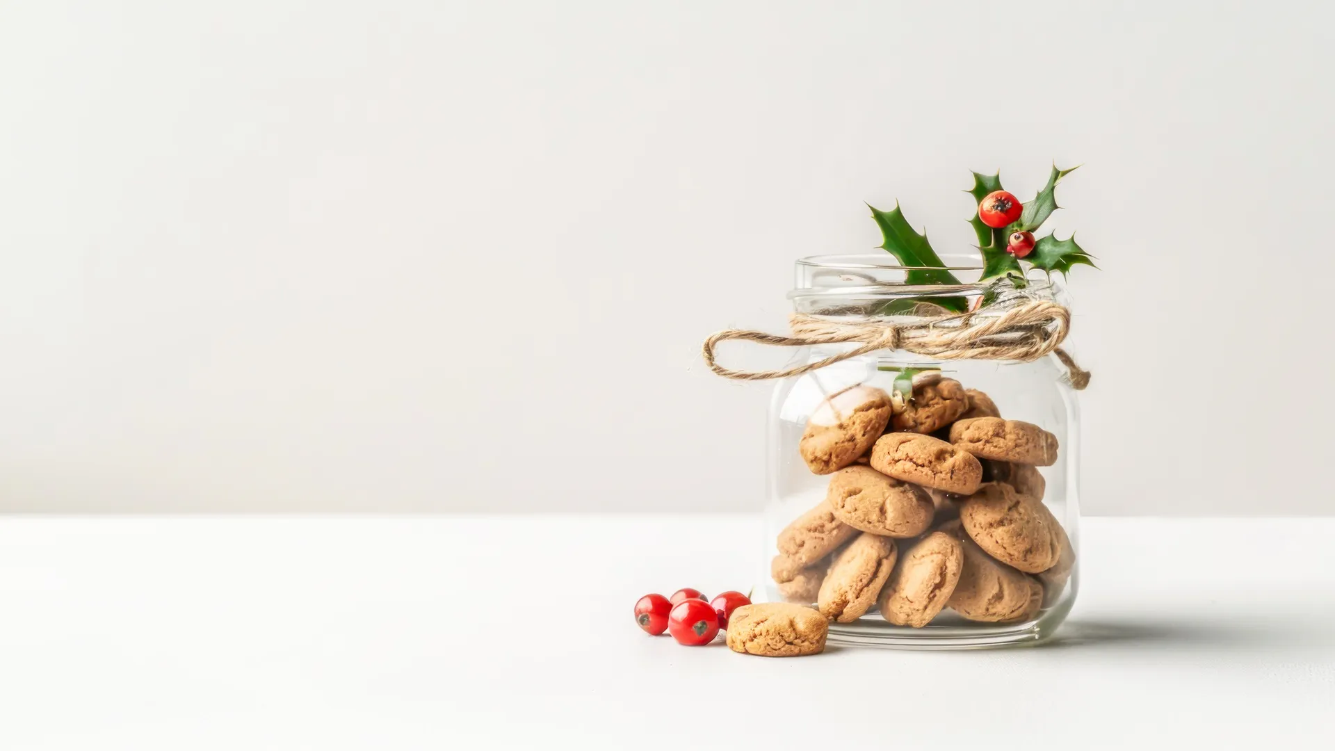 cookies in a glass jar