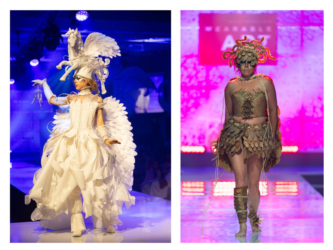 Most Outstanding Emerging Wearable Artist_Sophy Blake_Fly Like the Wind AND Innovation Award Winner_Vivien Eardley_Metamorphose