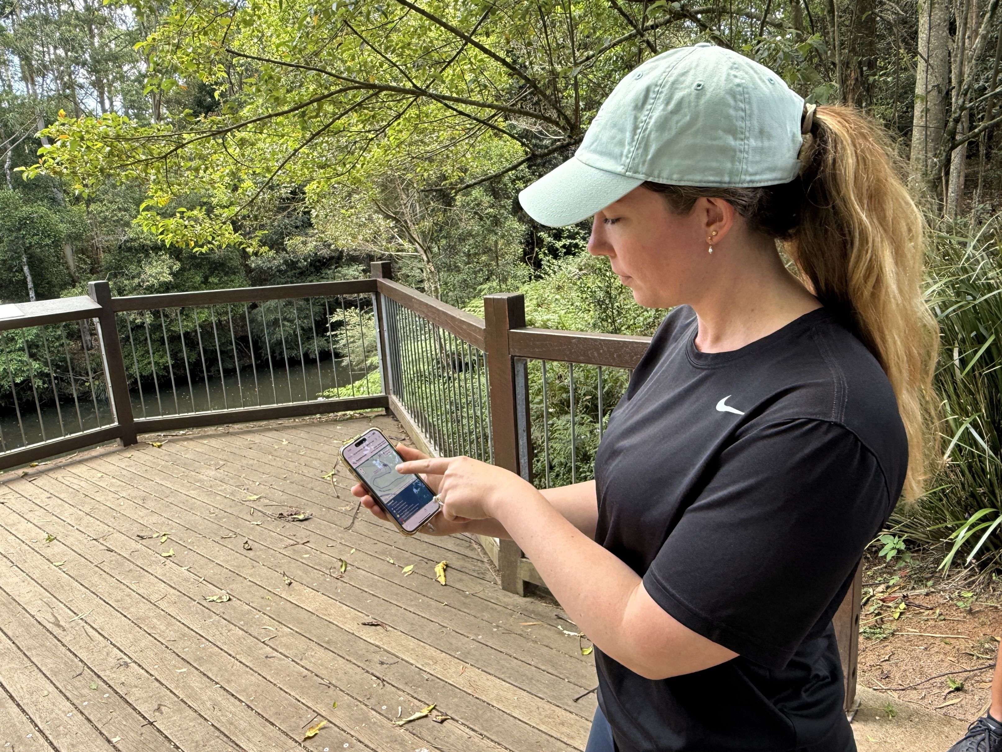 Using Sunshine Coast App to view dog exercise areas and access places