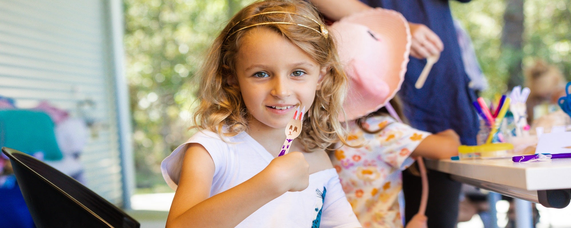 Child doing craft