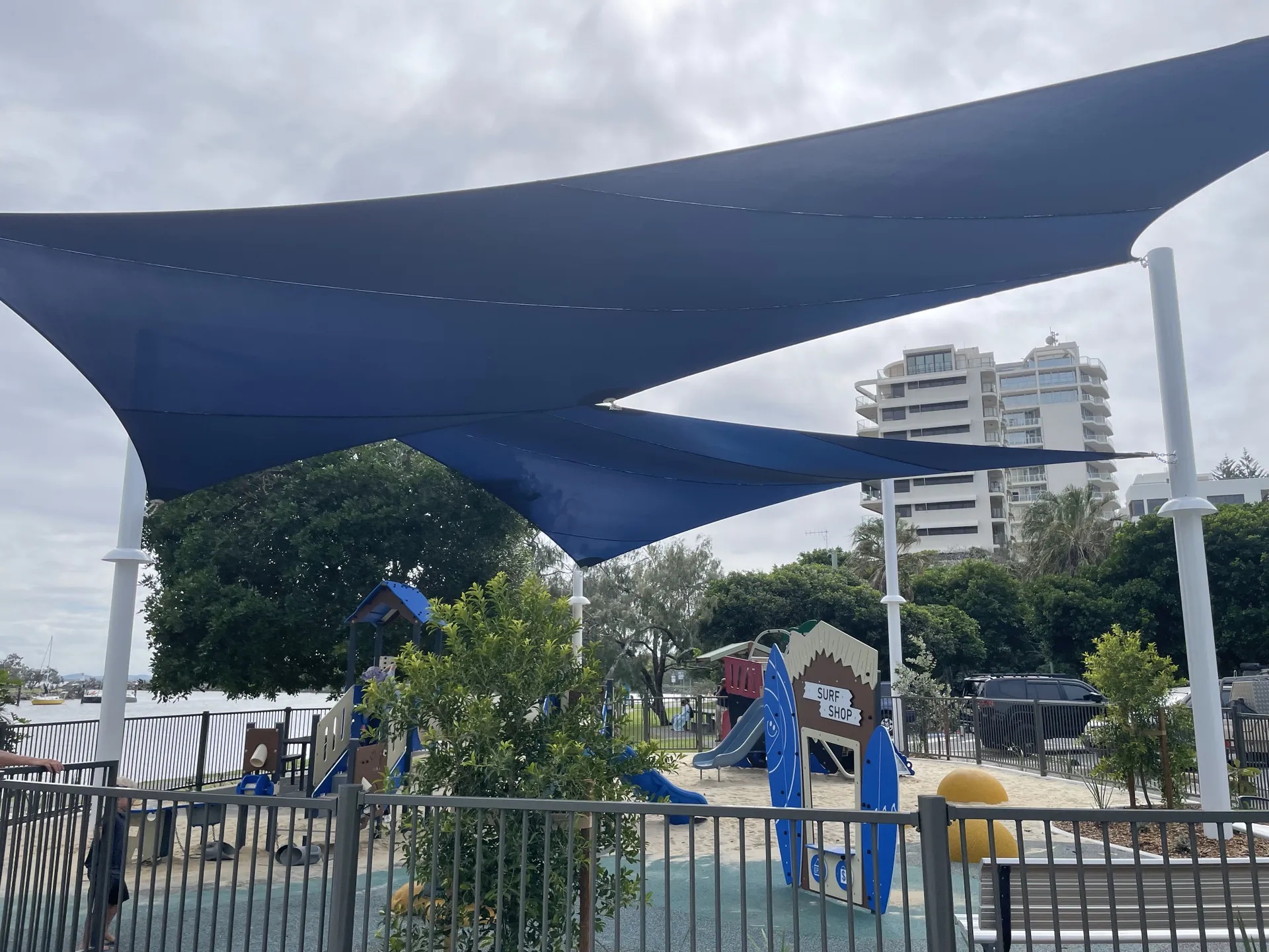 Upgrade playground with new shade sails at La Balsa Park, Buddina