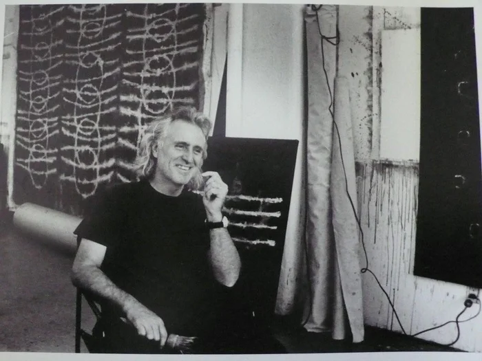 David Rankin sitting in his studio