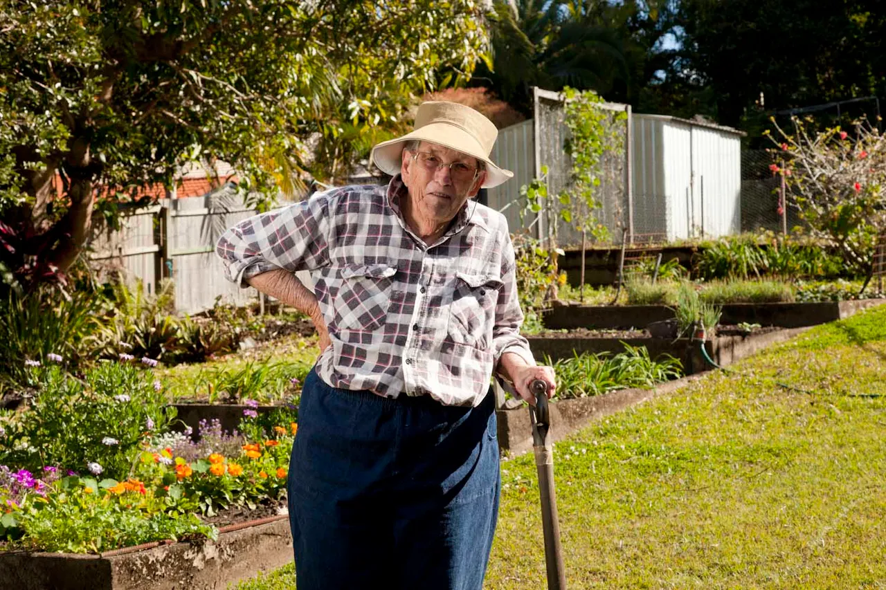 Beryl McNabb a keen gardener