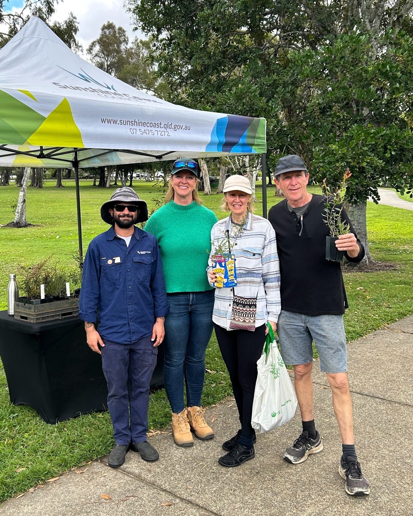 Councillor Suarez at Bli Bli tree planting event. 