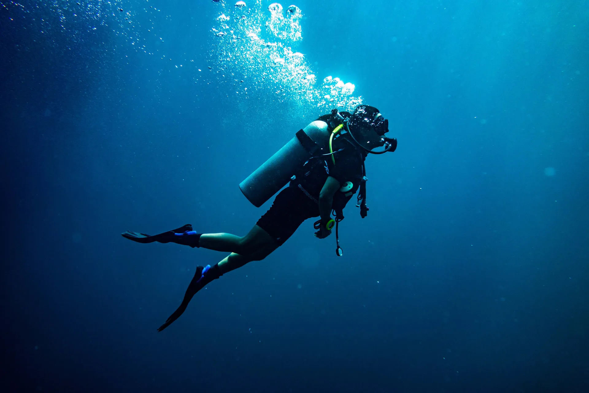 Diver underwater