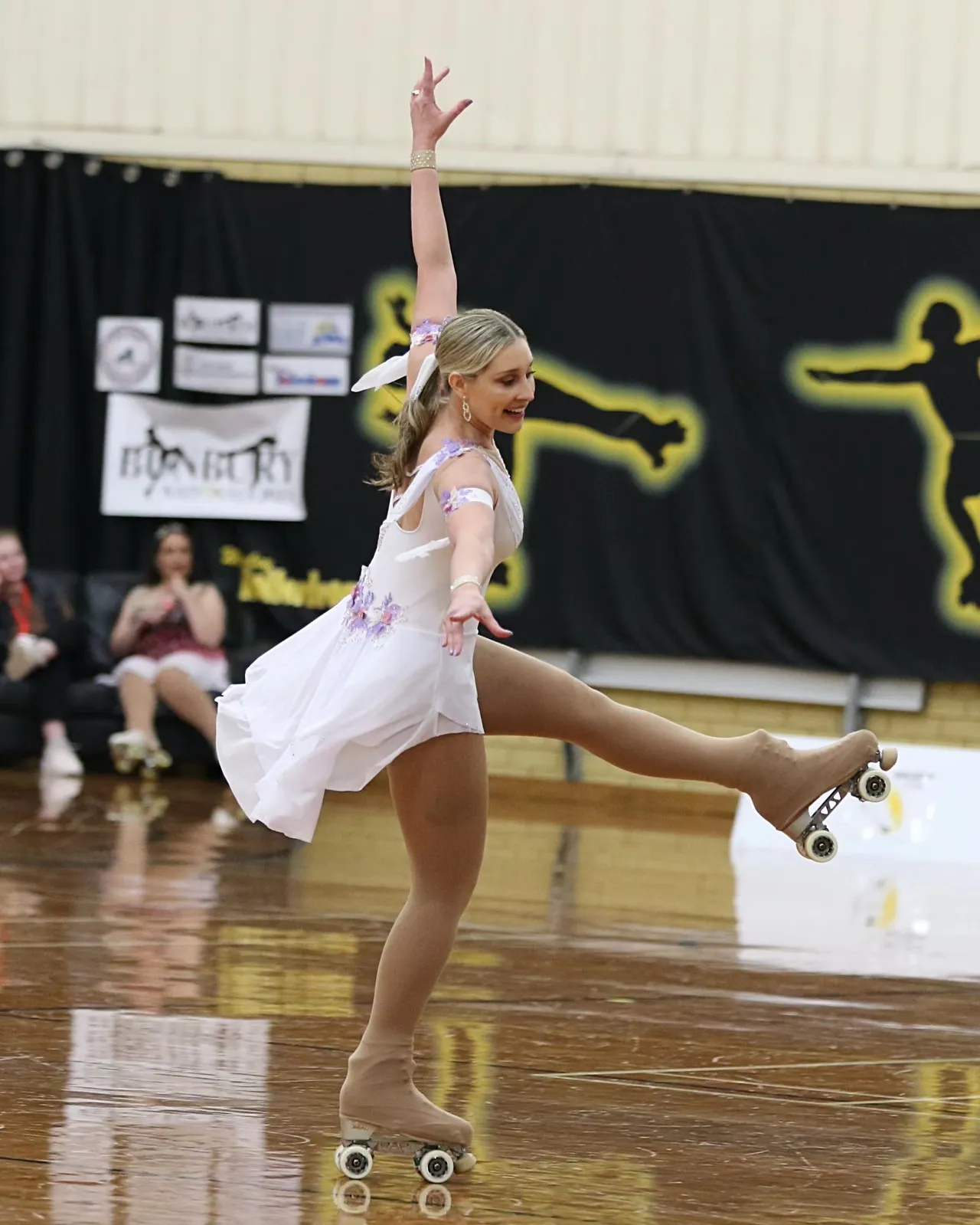 Karlee Cobby embracing a new passion for artistic roller skating (also known as figure skating).