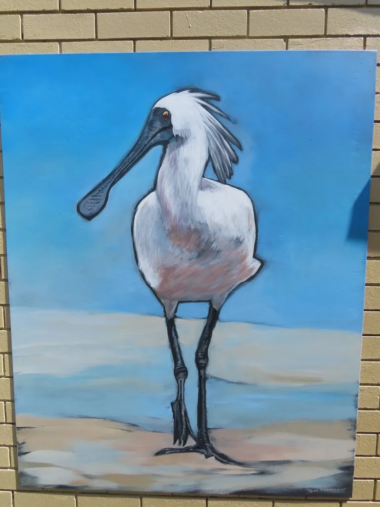 Bells Creek Mural Royal Spoonbill