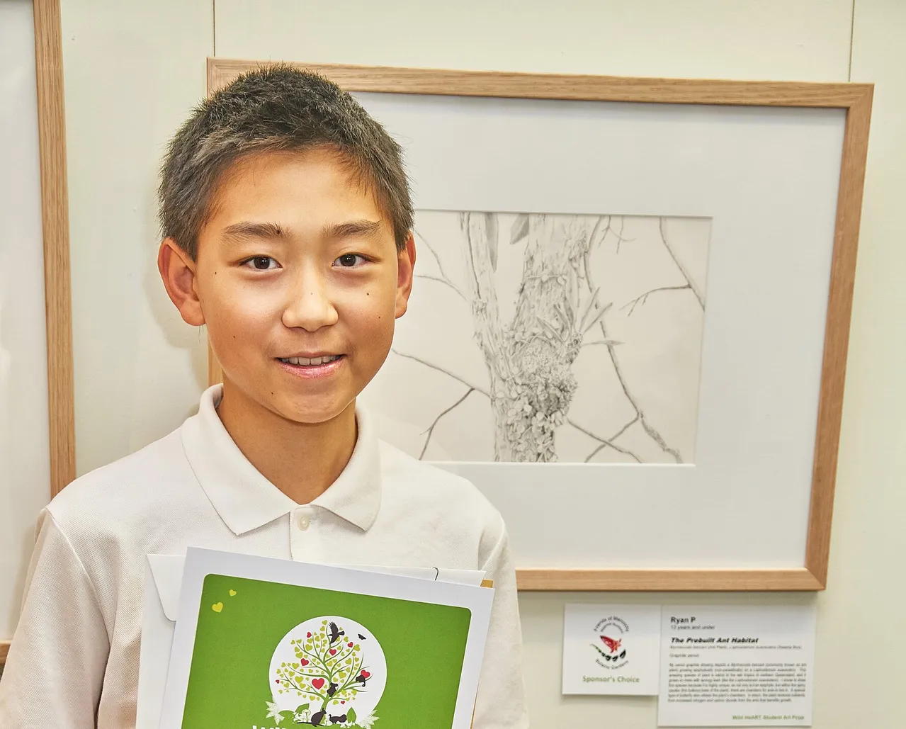 Under 13s Flora “The Prebuilt Ant Habitat” by Ryan P. Image credit Greg Miller.