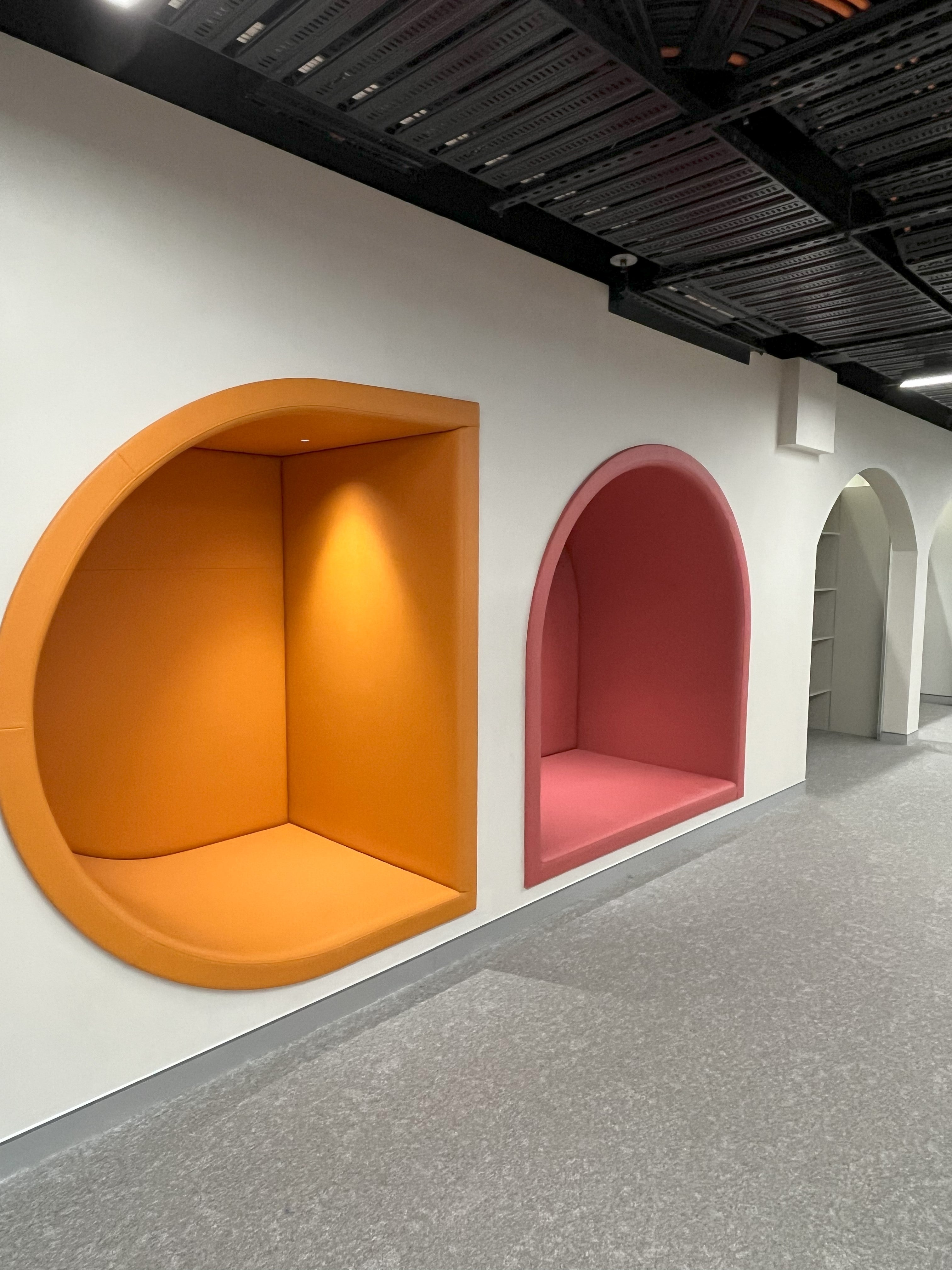 Nooks in the junior fiction section of the new library. 