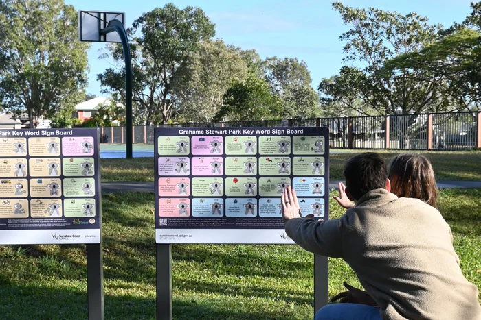 Communication board makes playgrounds even more fun