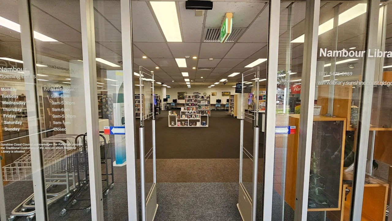 The entry doorway into Nambour Library