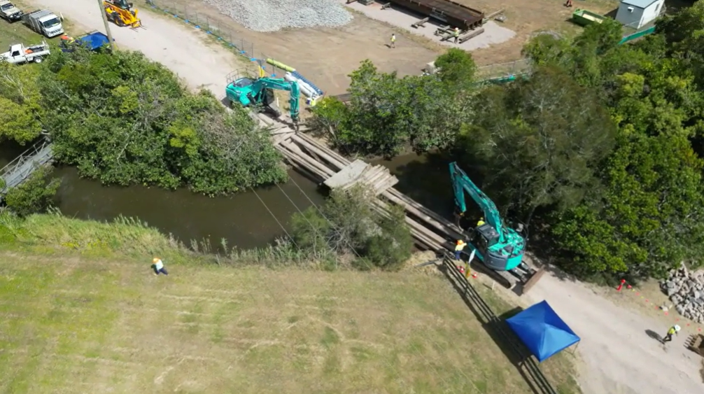 Works begin on the 100 year old bridge