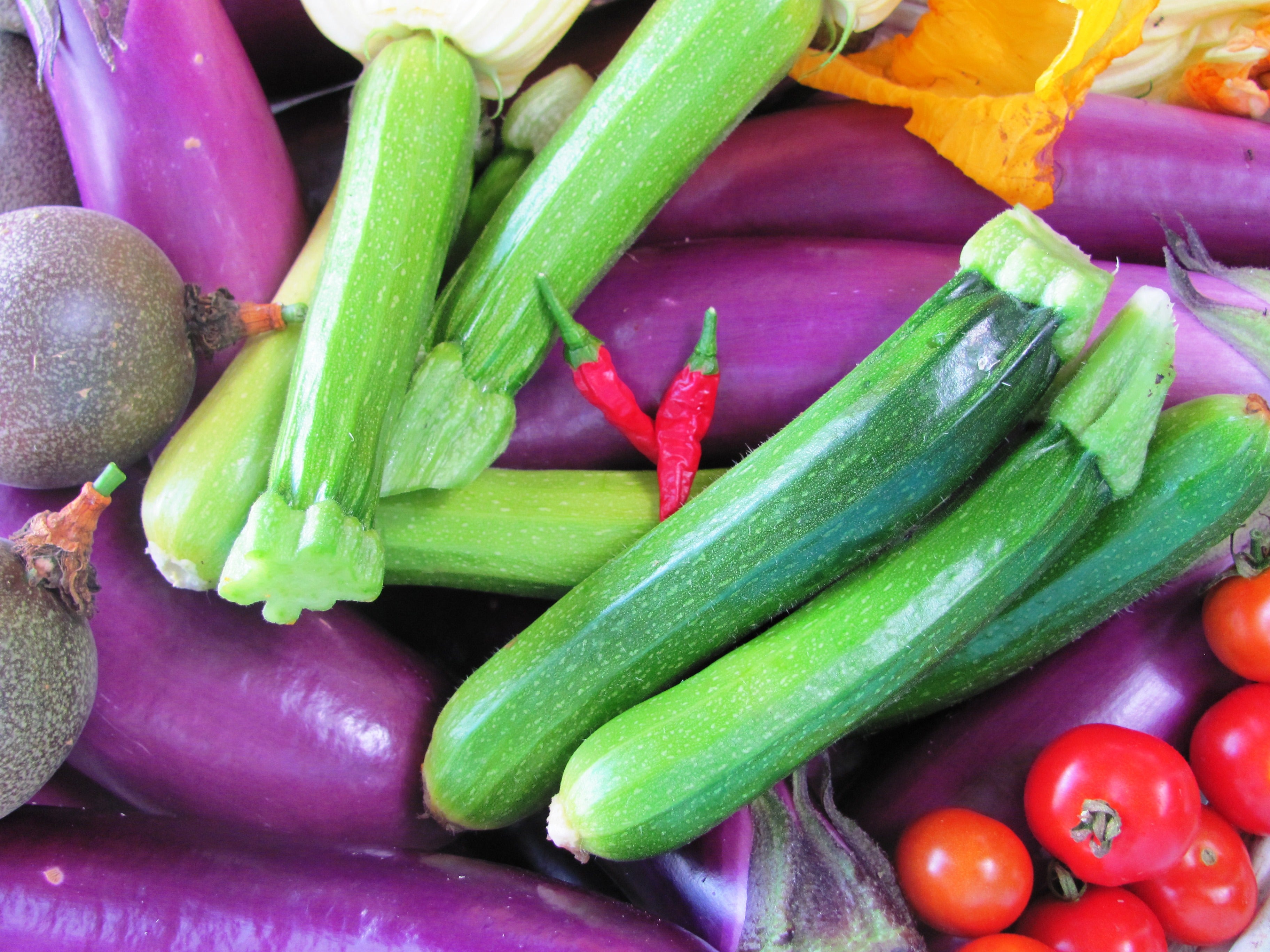 summer fruit and veg harvest
