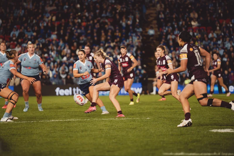 Women’s Maroons playing