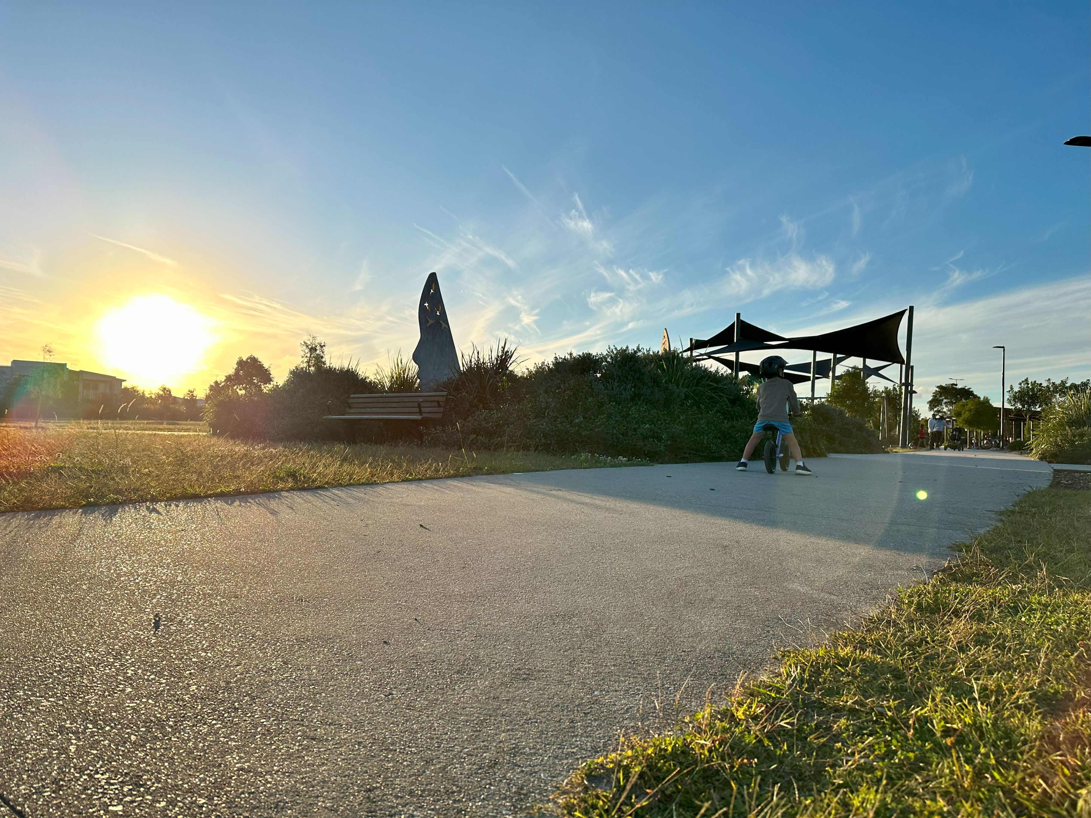 Flintwood Park boy on bike
