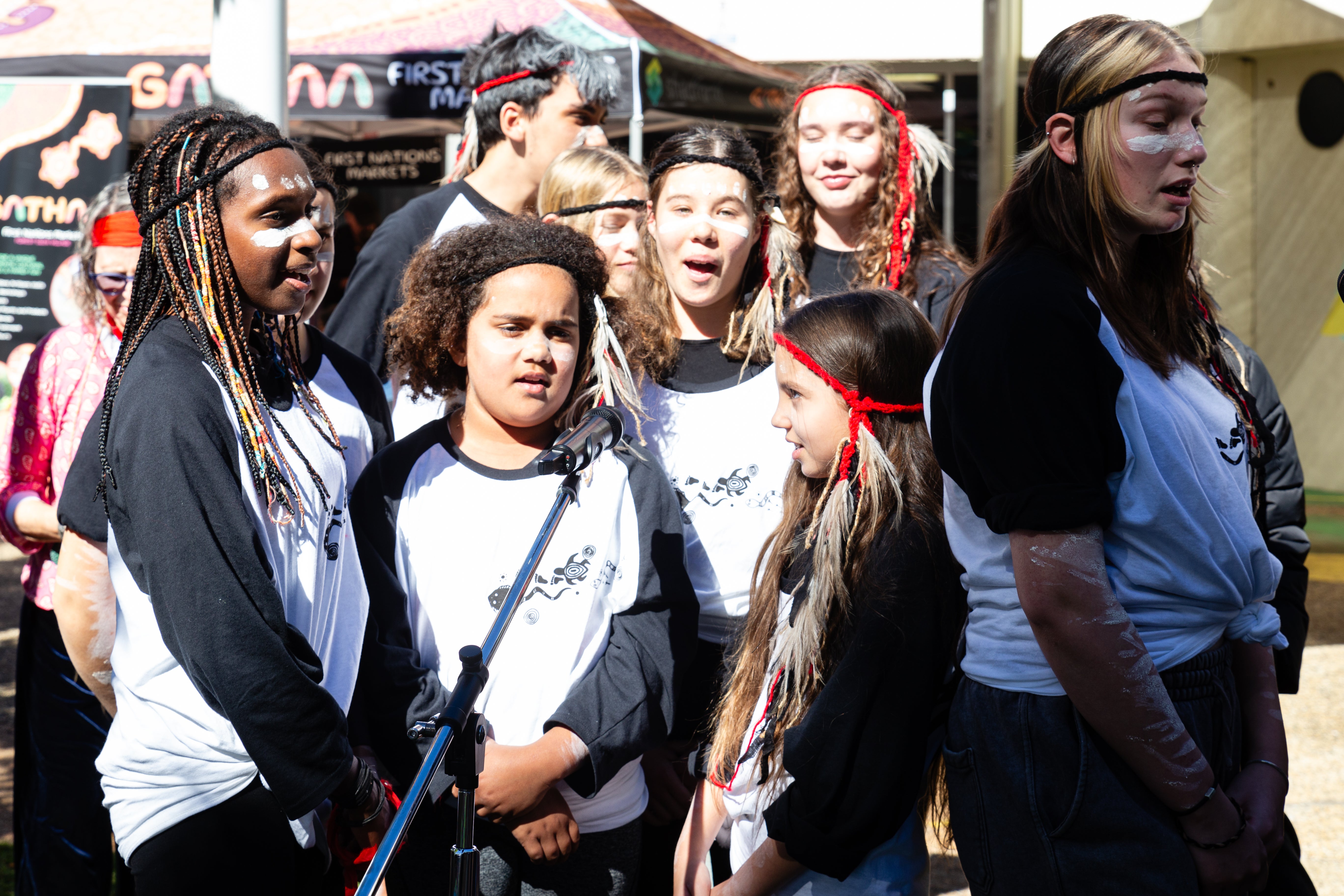 Young First Nations performers. 