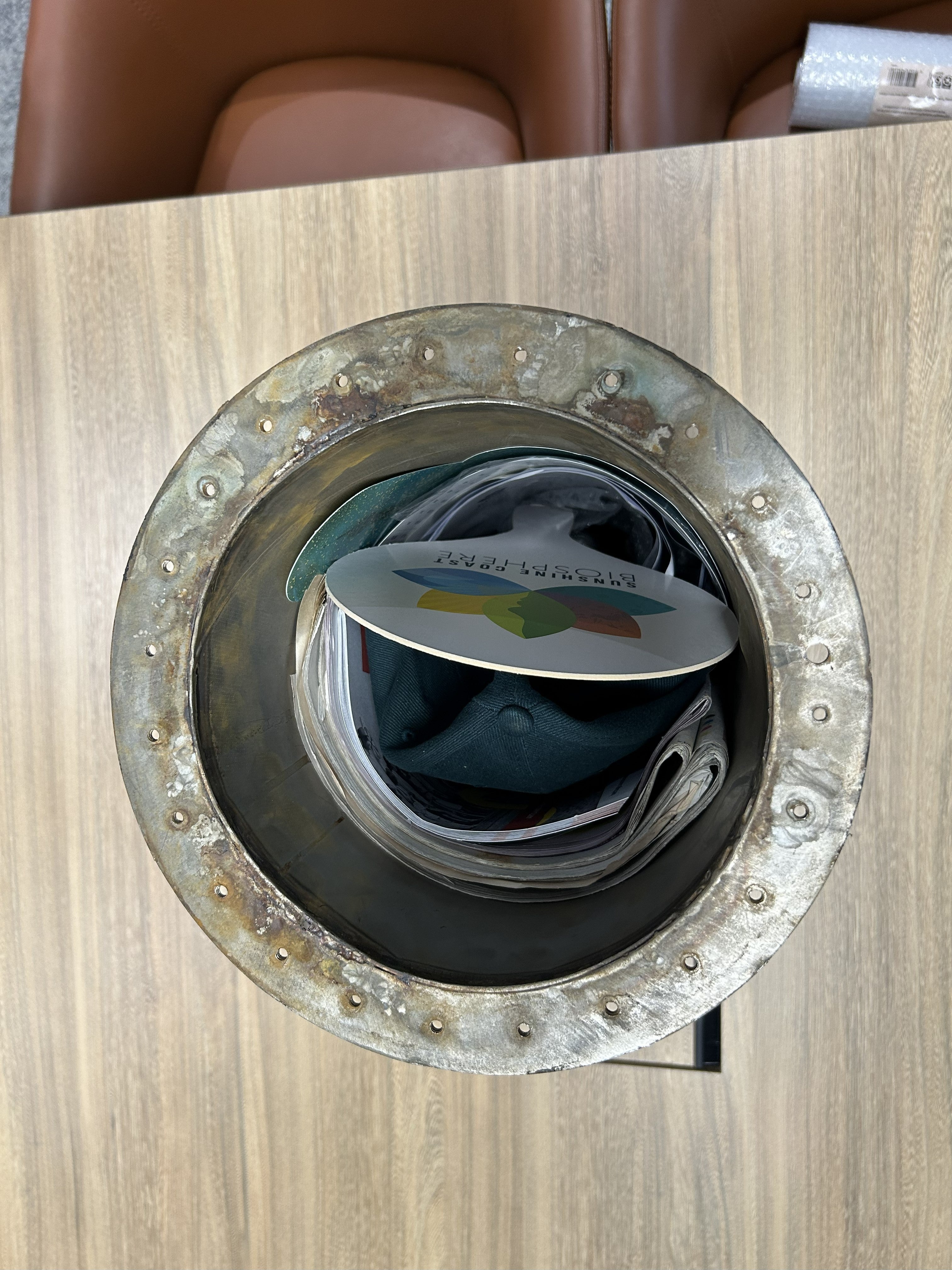 Aerial view of timecapsule