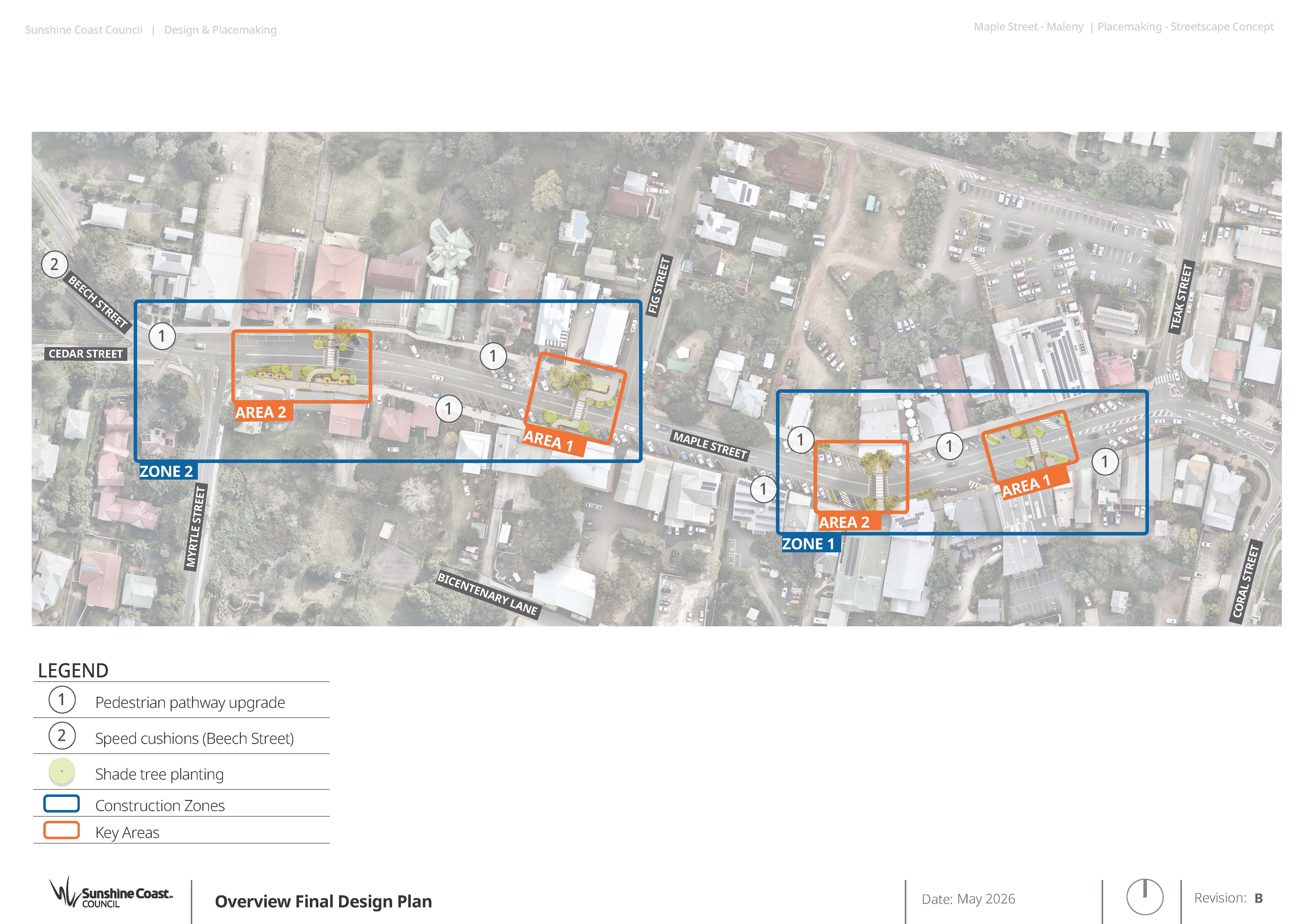 Maple Street, Maleny Streetscape - Final Concept Plan