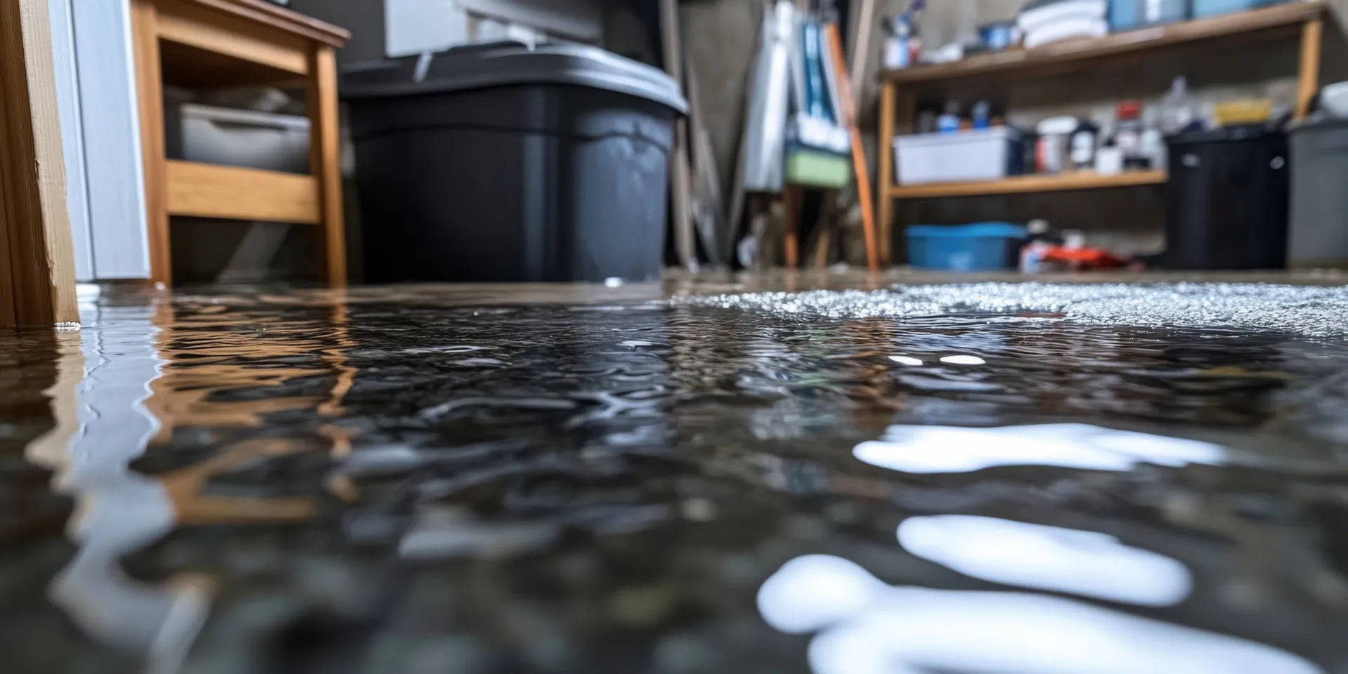 a flooded room