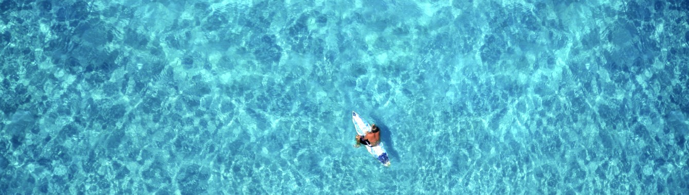 Coolum Beach Lone Surfer