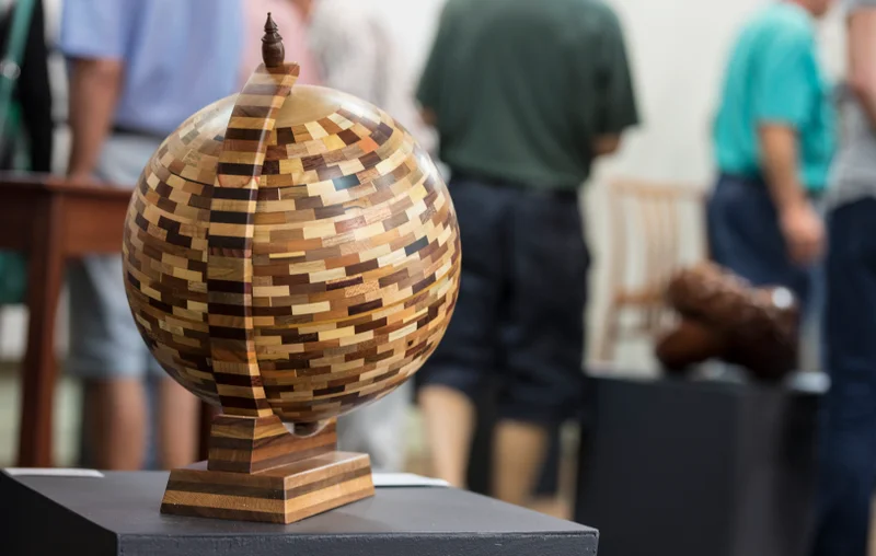 Wooden globe
