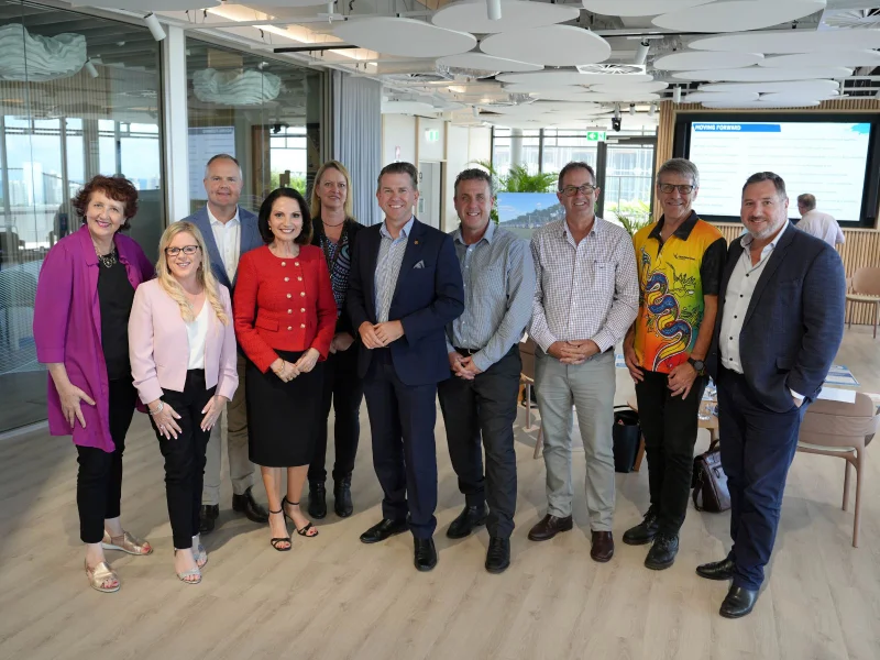 Maroochydore MP Fiona Simpson, Caloundra MP Kendall Morton, Fairfax MP Ted O’Brien, Mayor Rosanna Natoli, Division 9 Councillor Maria Suarez, Deputy Premier and Kawana MP Jarrod Bleijie, Nicklin MP Marty Hunt, Fisher MP Andrew Wallace, Division 10 Councillor David Law, Glass House MP Andrew Powell.