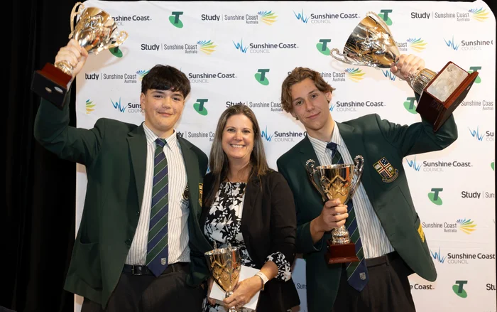 Sunshine Coast Grammar School took out the top prize at the 2023 Mayor’s Telstra Innovation Awards for their Reel Health innovative idea.