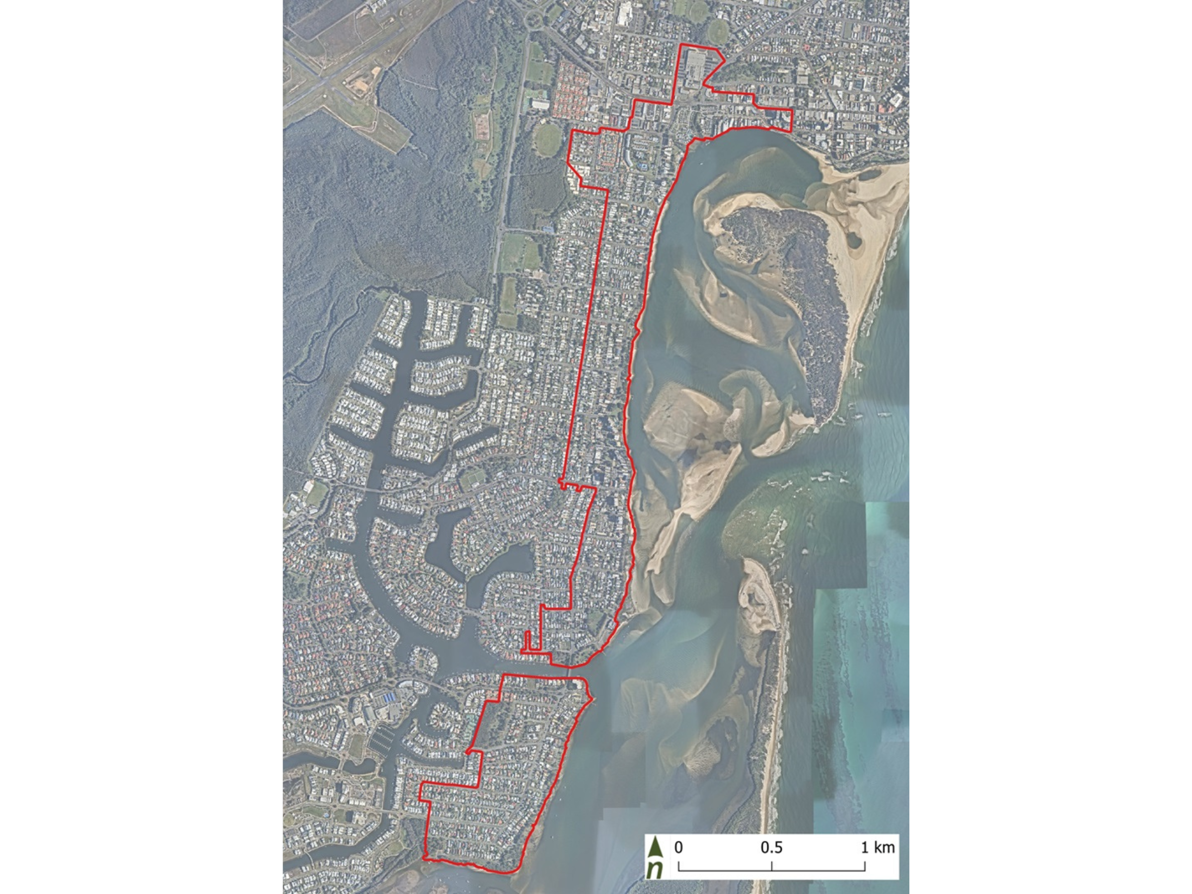 Golden Beach and Caloundra site context map - CHAPP investigations