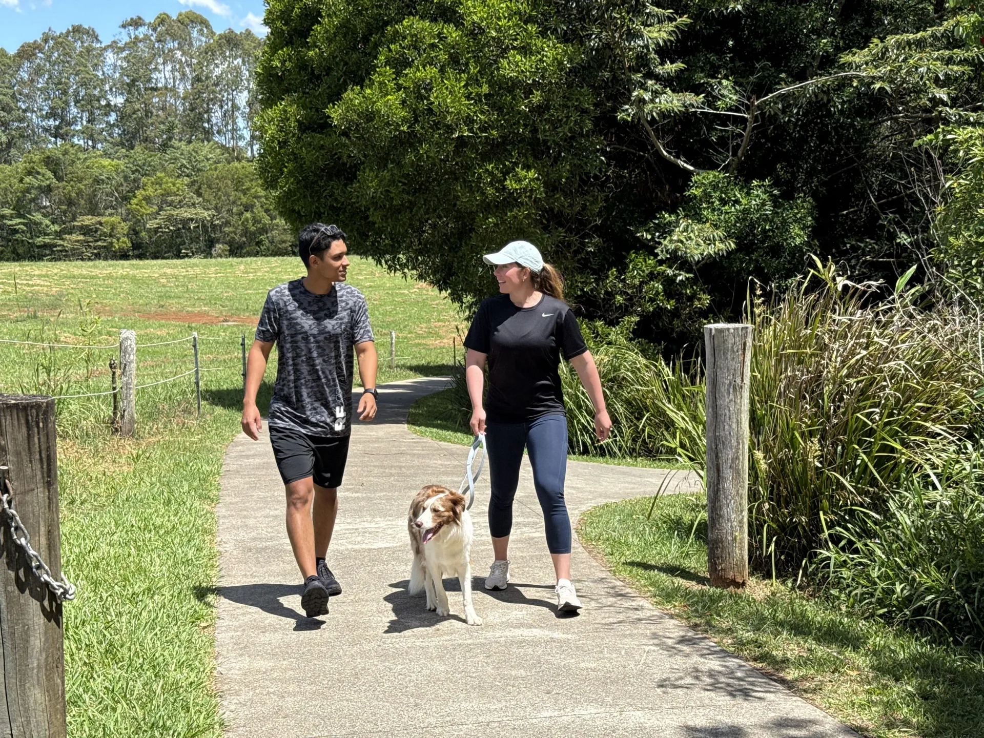 Maleny Enviroment Reserve walking with dog