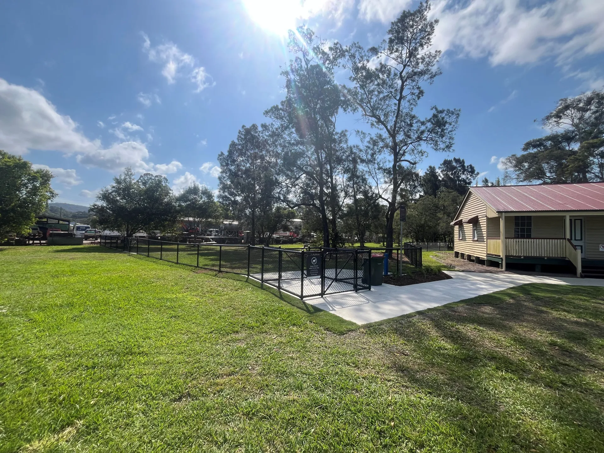 Yandina fenced off-leash dog exercise area.