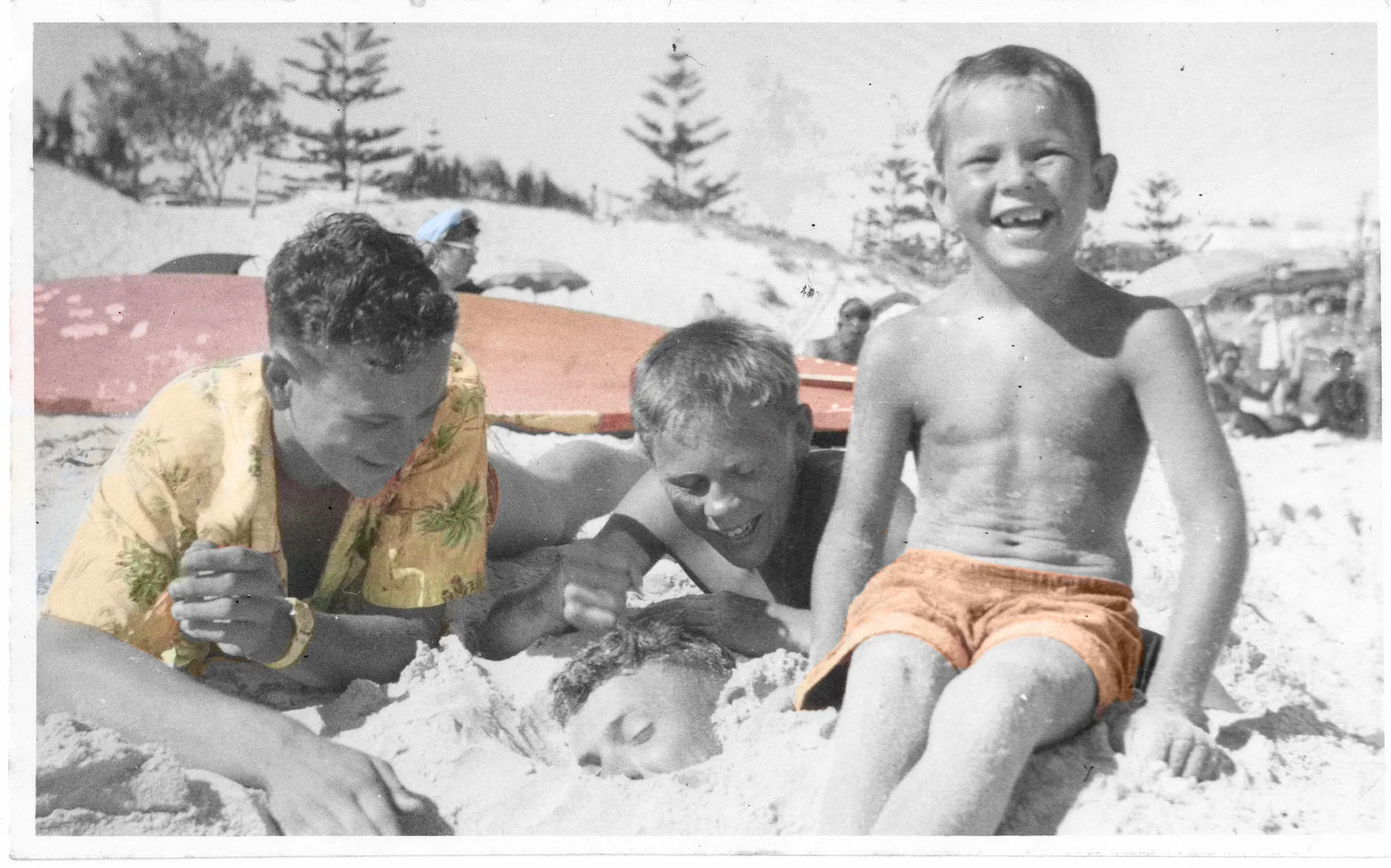 Petro Geyl Image: Brotherly Fun, Kings Beach 1960